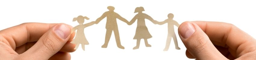 image2 Parents concept in the white background