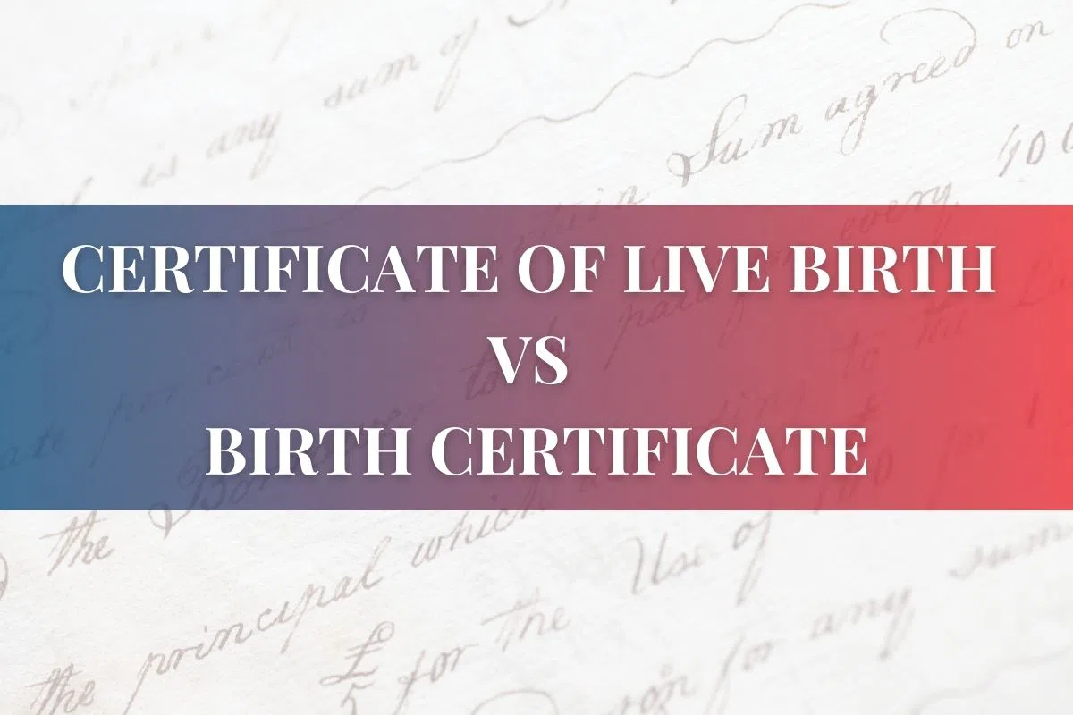 Understanding the differences between a Certificate of Live Birth vs Birth Certificate is crucial. These documents serve distinct purposes and are issued by different authorities.