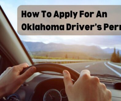 A person, with an Oklahoma driver's license, driving on the highway.